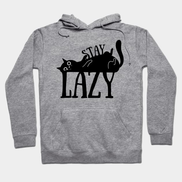 Lazy Cat Hoodie by capesandrollerskates 